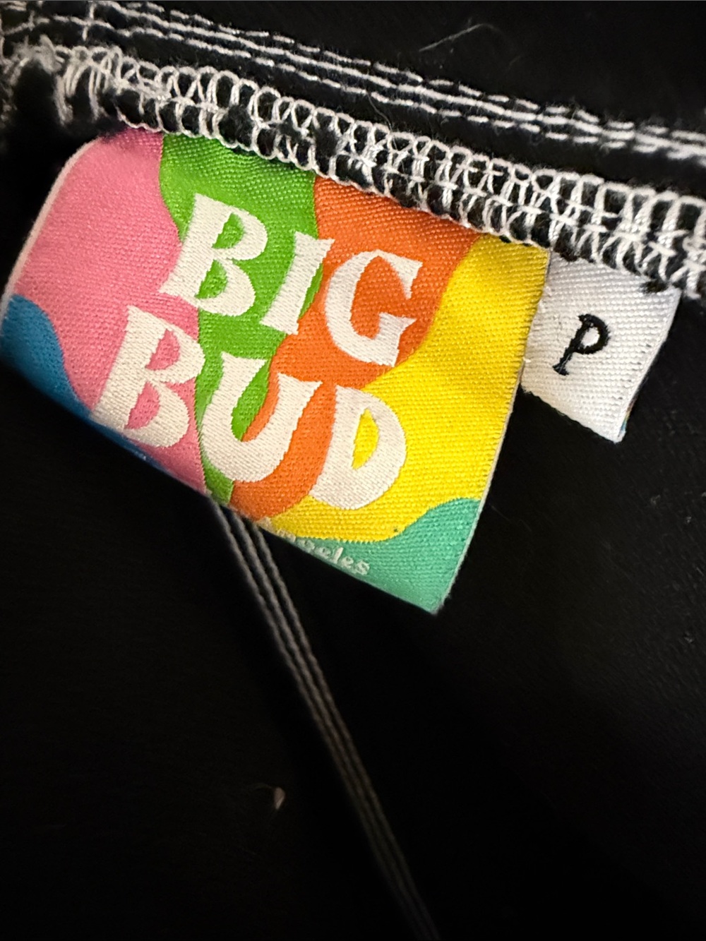 Big Bud Press Overalls Black with Contrast Stitch - Picture 6 of 8